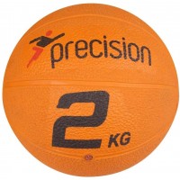Precision Training 2kg Rubber Medicine Ball Yellow K-REY-TR512 - B9YSDL3PP