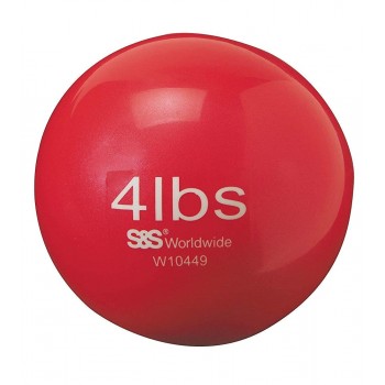S&S Worldwide No-Bounce Medicine Ball 4-lb 5.3 - BOU32MKVG