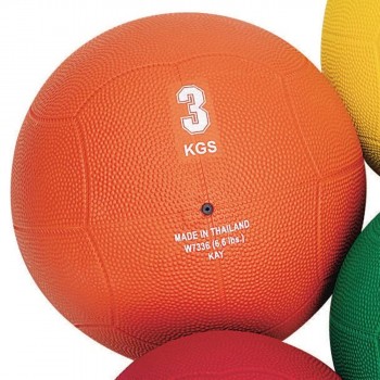 S&S Worldwide Rubber Medicine Ball 6.6-lb. - BKPOAS4B4