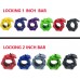 Greententljs 1 Inch Barbell Clamps Quick Release Pair of Locking 1'' Diameter Standard Bar Weight Plates Collar Clips for Workout Weightlifting Fitness Training Bodybuilding - BW0H601W5