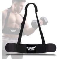 Arm Blaster for Biceps & Elbow Support – Body Solid Curled Shape – Premium Arm Blaster –  Better Form Better Results – Unique Round Curl for Bicep Blaster Optimum Isolation Support - B3LIDPOYP