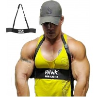 Hawk Sports Arm Blaster for Biceps & Triceps Dumbbells & Barbells Curls Muscle Builder Bicep Isolator for Big Arms Bodybuilding & Weight Lifting Support for Strength & Muscle Gains - BR6V99XO8