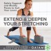 Gaiam Essentials Yoga Block 2 Pack & Yoga Strap Set Grey - B54OR5CYD