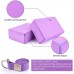 Garsumiss 2 PCS Yoga Blocks Set Natural & ECO-Friendly EVA Foam Brick High Density Non-Slip Odor-Resistant to Support and Deepen FlexibilityComes with D-Ring Yoga Strap - BO5TWGDQE