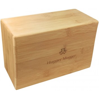 Hugger Mugger Bamboo Yoga Block Natural Sustainable Sturdy and Stable Rounded Comfortable Edges Hollow Construction to Reduce Weight - BYKHFMBL7