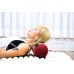 LEEWADEE Small Yoga Bolster Pilates Supportive Roll Cushion Neck Pillow Eco-Friendly Organic and Natural 21.5x6x6 inches Kapok - B4HDRF1M4