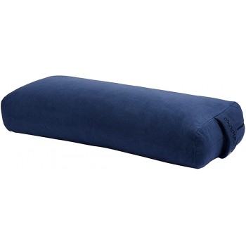 Manduka Enlight Yoga Bolster Absorbent and Supportive with Soft Microfiber Removable Cover - B5J1R0TCU