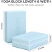 Simian Yoga Block 2 Packs Includes Descriptive E-Book for Beginners Premium High Density Foam EVA Sturdy Exercise Bricks Sets of 2 Blocks for Pilates Exercise Fitness - BWA6NB001