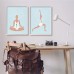 Stupell Industries Yoga Fitness Work Out Human Figure Meditating Design by Nina Blue - BENIOYI55