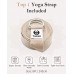 Tumaz Yoga Bolster Set Rectangular Yoga Bolster Pillow for Restorative Yoga Soft Meditation Pillow with Carry Handle and 8-Feet Yoga Strap Machine Washable Cover - BA8GOKIGA