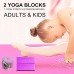WowDude Yoga Blocks 2 Pack with Strap,Yoga Set Accessories Yoga Blocks for Women Yoga Foam Blocks Yoga Kits High Density Non-Slip Surface for Yoga General Fitness Pilates Stretching - BPN4796SU