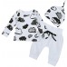 XVSSAA 3Pcs Newborn Baby Girl Boy Outfits Clothes Sweatshirt T-Shirt Long Sleeve Tops Harem Pants Trousers Set - B9SD7RLMJ