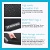 BODYTECH Bike Exercise mat Perfect for Spin Bike Massage Chair Equipment mat with Protection Shock Absorption Non-Slip 27inch x 40inch Black BTS91CM002A - BI78NRLAO