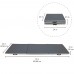 FDP 3-Fold Exercise Mat with 1.5 inch Thick Foam Sewn-in Handles Designed for Home Fitness Gym and Ab Workouts Stretching Pilates Jiu Jitsu Kids Tumbling and More Dark Gray Black 13685-141 - B620YK56W