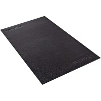 FitDesk Protective Floor Mat High Density PVC Construction Material for Heavy Equipment like Bikes No Bleeding on Carpets Lightweight and Easy to Roll Up Gym Mat Surface Area 48" by 27" Black - BJTSLN3YU