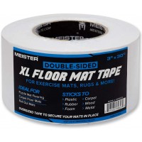 Meister Double-Sided XL Floor Mat Tape Secures Exercise Mats & Rugs in Place - B2WTYOM46
