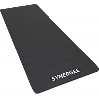 Synergee Exercise Equipment Mats. High Density Floor Mats for Indoor Fitness Training Equipment. Works Great with Cycling Bikes Spinning Bikes Treadmills or Rowers. Available in 3 Sizes. - BNZRM77JT