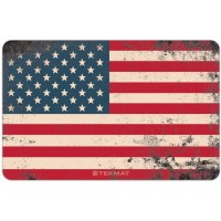 TekMat Old Glory US Flag Cleaning Mat 11 x 17 Thick Durable Waterproof Full Color Handgun Cleaning Mat Armorers Bench Mat Red White B - BJ8DYG4PQ