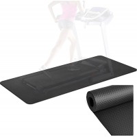 Treadmill Equipment Mat for Fitness Products 5.7 x 2.4 Feet All-Purpose Fitness Mats for Carpet Protection Extra Large Durable Exercise Mat for Exercise Bikes Gym Indoor Outdoor 0.16" Thick SP179 - BGCF5H871