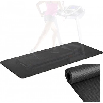 Treadmill Equipment Mat for Fitness Products 5.7 x 2.4 Feet All-Purpose Fitness Mats for Carpet Protection Extra Large Durable Exercise Mat for Exercise Bikes Gym Indoor Outdoor 0.16 Thick SP179 - BGCF5H871