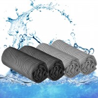 Clotiot Microfiber Cooling Towels Pack of 4 40x12 Sweat Towel Wristbands for Gym Workout Instant Cooling Soft & Breathable Outdoor Sports & Yoga Towel for Neck Face & Hand for Men & Women - BERG63WM8