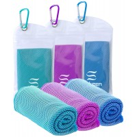 Cooling Towel40"x12" Microfiber Cool Towel,Soft Breathable Chilly Towel for Yoga Golf Gym Camping Running Workout & More Activities - B88NE7TRF