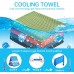 Gulrk Cooling Towels[4 Packs] 40 x 12 Soft Breathable Ice Towel ,Instant Cooling Sports Towel,Microfiber Towel for Gym Yoga Fitness Running Cycling Fishing Camping Climbing & More Activities - B7SW7X9KC