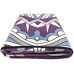 zapita Yoga Mat Towel Double-Layer Composite Material & Grip Dots Keep Smooth Foldable Travel Mat for Hot Yoga Bikram Vinyasa Floor Exercises Mandara Purple - BWG24MWYU