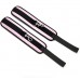 Black Adjustable Pilates Spreader Bar Set with 2 Straps Kit Sports Aid Training Yoga Fitness Gear - BNRDHOG3R