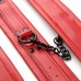 exreizst Adjustable Black Spreader Bar and 4 Premium Soft Red Leather Straps Expandable Sports Exercise Training Set - BO6FYRSFI