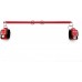 exreizst Expandable Red Spreader Bar with 2 Premium Soft Pad Red Leather Straps Adjustable Sports Aid Training Tools Set - B82XPIYTA