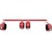 EXREIZST Expandable Spreader Bar with Adjustable Straps Sports Aid Training Set Kit Red Red - B2GHGNU3Z
