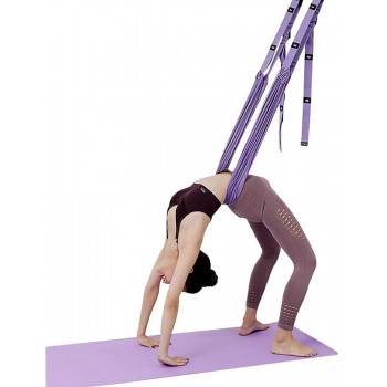 HORKEY Yoga Strap Waist Back Leg Stretch Strap Door Backbend Assist Trainer Yoga Straps for Stretching Back Bend - BU7WM3ER4