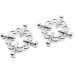 HSBHSJ Family Yoga Screw Type Nipple Clamps Faux Body Jewelry Adjustable Non-Piercing Prop Women Gift Silver OW34 - BLF5FFQZR