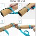 NATURE PIONEOR 8 FEET Combined 2 IN 1 Yoga Mat Strap and Yoga Strap for Stretching 100% Cotton Yoga Stretch Training Bands with 4 Metal D-Ring Buckles for Carrying Yoga Mat and Yoga Pilates Fitness - BZDM9R8G6