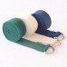 Yoga Straps Superior Non-Stretch Cotton Twill with Metal D-Ring Buckle 6 Feet Blue - B5ZQMS32D