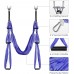Aerial Yoga Swing Set Yoga Hammock Trapeze Sling Inversion Tool for Indoor Home Fitness Purple - B834UL9CZ