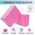 Dea Forever Yoga Blocks with Strap Set | High-Density Eva Foam Blocks with Yoga Strap D Ring Yoga Set with Bag | Yoga Brick 2 Pack and Strap + eBook for a Better Lifestyle - BNWV2N6CB