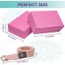 Dea Forever Yoga Blocks with Strap Set | High-Density Eva Foam Blocks with Yoga Strap D Ring Yoga Set with Bag | Yoga Brick 2 Pack and Strap + eBook for a Better Lifestyle - BNWV2N6CB