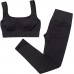Knitted shaping sexy leisure sports yoga fitness clothing 2-piece suit - B6SOJA53H