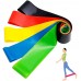 Resistance Band 5-Piece Resistance Band for Legs and Buttocks Sports Resistance Band Suitable for Home Fitness Yoga Stretching and Strength Training Yellow Blue Red Green Black - BQD8FN68M