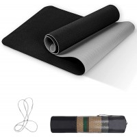 Future Way Non Slip Yoga Mat 8mm Thick Workout Mat for Women Men Eco-Friendly TPE Fitness Pilates mat for Home and Gym Workout Carrying Bag and Strap Included 72 x 24 Inches - BZY1URHYL