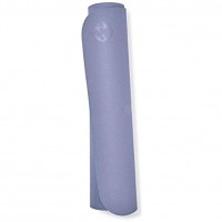 Manduka Welcome Premium 5mm Thick Yoga Mat with Alignment Stripe. Reversible Lightweight with Dense Cushioning for Support and Stability in Yoga and Pilates Lavender 68 - BV2SLW5SI