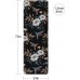 nuveti Premium Print Yoga Mat Folding Travel Fitness & Exercise Mat 72 x 24 Inch 1.5MM Thickness Non Slip Workout Mat for All Types of Yoga Pilates & Floor Workouts with Carrying Bag - B41CNSKPD