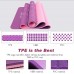 Premium Quality Fitness Yoga Mat With 44 Yoga Poses 24 X 72 Instructional Yoga Mat For Women And Men Double-Sided Non Slip Thick Exercise Mat For Workout With Carrying Bag And Strap. - BZGHFMZKM