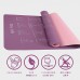 Premium Quality Fitness Yoga Mat With 44 Yoga Poses 24 X 72 Instructional Yoga Mat For Women And Men Double-Sided Non Slip Thick Exercise Mat For Workout With Carrying Bag And Strap. - BZGHFMZKM