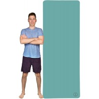 Tatago Extra Long Yoga Mat for Men & Women-{84"x30"}-Natural Rubber Non Slip Long & Wide Pilates Mat -The Perfect XL Hot Yoga Mat  AB Mat or Gym Mats for Home Workout Mat for Home.-Wonderful Large Exercise Mat for Kids too! - BM9USYDD4