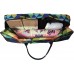 All-in-one Yoga Mat Bag with Pocket and Zipper Patterned Canvas - BE06Z1PZH