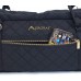 Aurorae Yoga Mat Duffel Bag Extra Large XL Solid Quilted Canvas with Embroidery Outside Pocket with Secure Zipper Closure - B7QL8T1NI