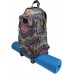 Kindfolk Yoga Mat Backpack Two Straps Patterned Canvas - B7JKK7UZQ